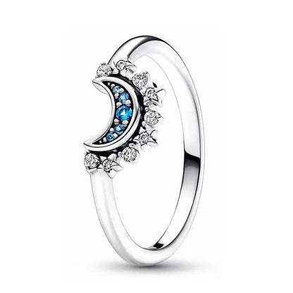 Sun Moon Flower Rings