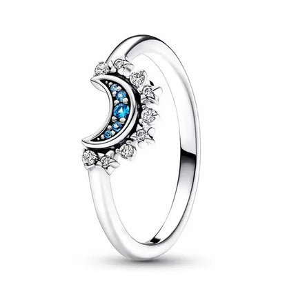 Sun Moon Flower Rings